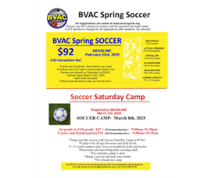 Spring SOCCER League and Camp